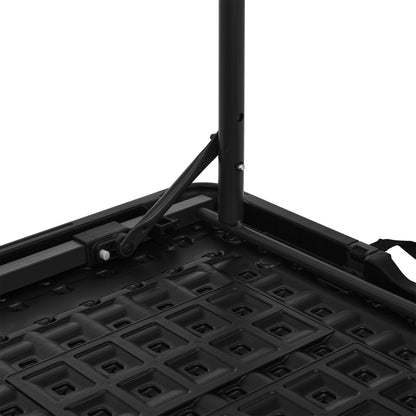Amazon Basics Klapptisch, 4-fach höhenverstellbar, Tragegriff, schwarz