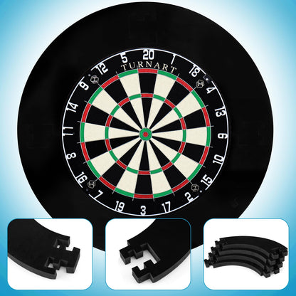 Offizielles Steeldartscheibe Set Kork – 6 Pfeile & Rückwand