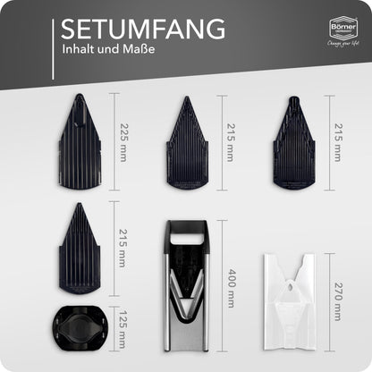 Börner Gemüsehobel V6 Edelstahl mit V-Klinge – Starter Set