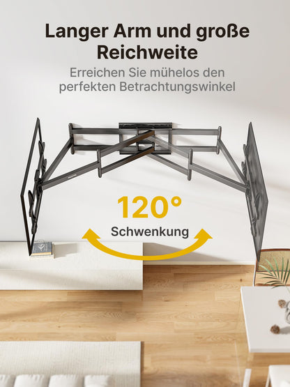 monTEK Langarm 1080mm TV Wandhalterung - 43-90 Zoll