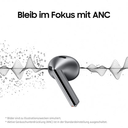 Samsung Galaxy Buds3 Bluetooth In-Ear-Kopfhörer mit ANC, Weiss