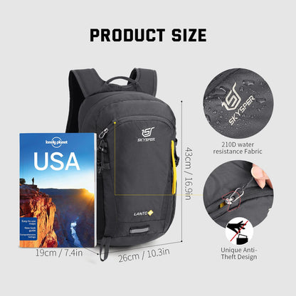 SKYSPER LANTC20 Wanderrucksack 20L mit Rückenbelüftung