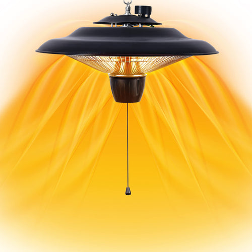 DONYER POWER Halogenheizung Garten Terrasse – 800-2000W