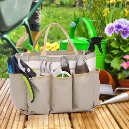 Ohuhu Kniebank 2-in-1 Gartenhocker klappbar mit Werkzeugtasche