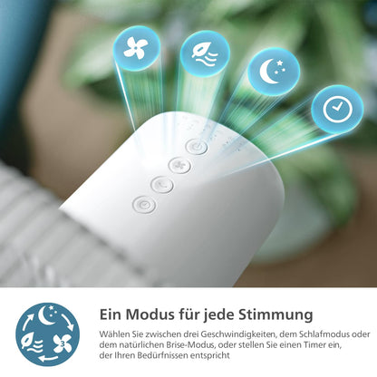 Philips Serie 2000 Standventilator - 2-in-1 Weiss CX2550/00