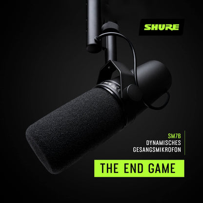 Shure SM7B Dynamisches Gesangs- & Studiomikrofon - Schwarz