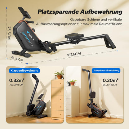 MERACH R15B2 Rudergerät – Magnetisch Leise für Zuhause
