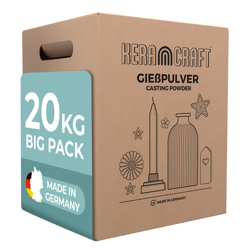 Keracraft Reliefgiesspulver weiss, Giesspulver 20 kg zum Giessen dekorativer Objekte