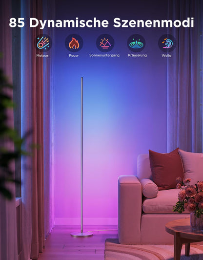 Govee RGBIC LED Ecklampe Matter Alexa Dimmbar - Silber