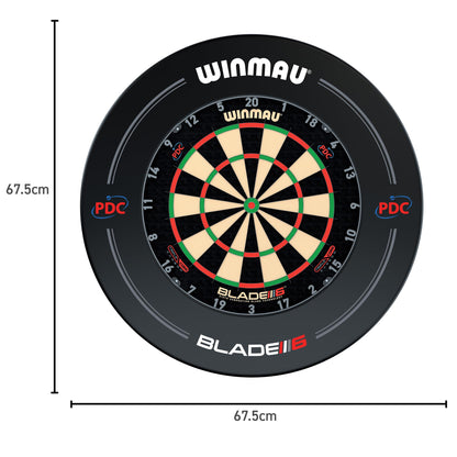 WINMAU Triple Core Dartscheibe Steeldart Set mit PDC Surround