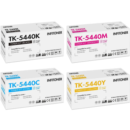 INFITONER TK-5440 Toner kompatibel für Kyocera Ecosys MA2100, 4er-Pack