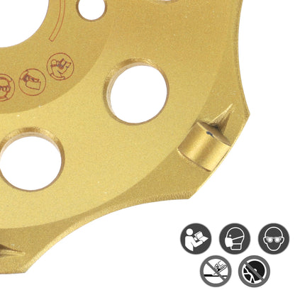 PRODIAMANT PKD Diamantschleiftopf für Winkelschleifer 125mm 6 Segmente