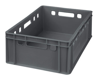 5x E2 Fleischkisten 60x40x20 Grau – Lager- & Metzgerkisten