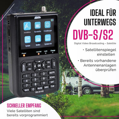 Summit SM 201HD Sat Finder – Satelliten-Messgerät für DVB-S/S2