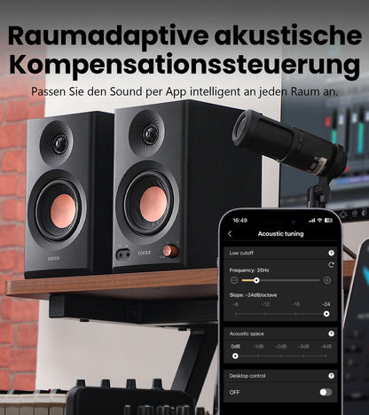 Edifier MR3 Kompakte Studio-Lautsprecher Bluetooth - Schwarz