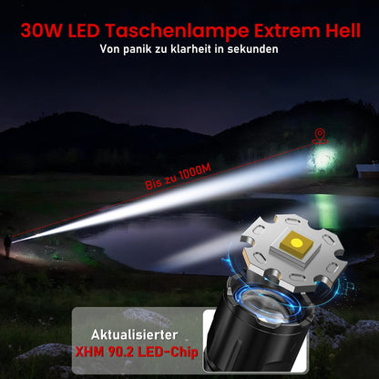 Shadowhawk S1969 LED-Taschenlampe, aufladbar, 500000 Lumen, 2er-Set