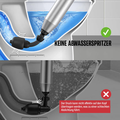 POPULO Power Plunger Elektrischer Hochdruck-Abflussreiniger Pömpel