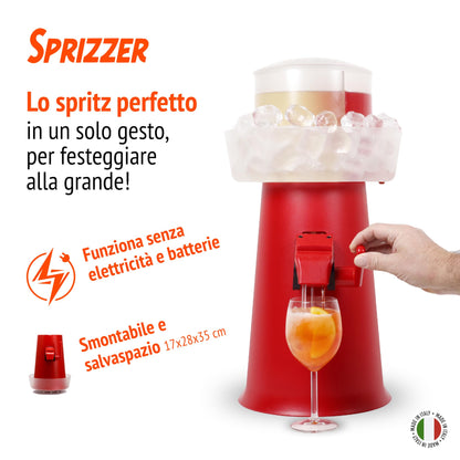 Sprizzer Aperol Spritz Maschine Dispenser Mischer – schwarz