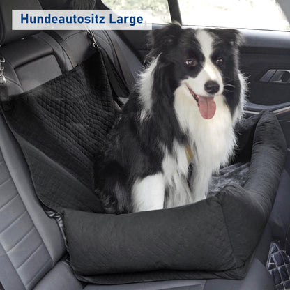 Honey Paws Hunde Autositz - Für 1-2 Hunde, Rückbank bis 25kg
