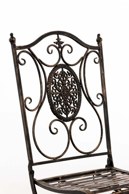 CLP Gartenmöbel-Set Aldeano mit Tisch & 2 Stühlen – Bronze