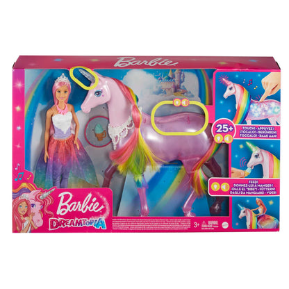 Barbie Dreamtopia Magisches Zauberlicht Einhorn – Spielset GWM78