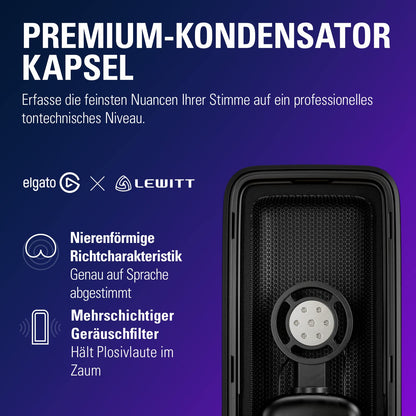 Elgato Wave:3 USB Kondensatormikrofon für Streaming - Weiss