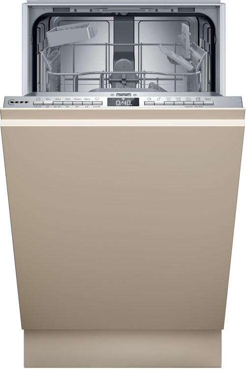 NEFF S853HKX20E N 30 Geschirrspüler Vollintegriert 45 cm. Das 45 cm breite Einbaugerät reinigt zuverlässig Geschirr.