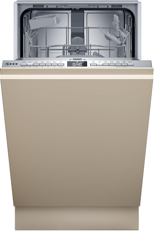 NEFF S853HKX20E N 30 Geschirrspüler Vollintegriert 45 cm. Das 45 cm breite Einbaugerät reinigt zuverlässig Geschirr.