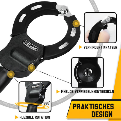 AMZLOCK E-Scooter Schloss AMZ001, 8 mm Kettenschloss, 75 cm