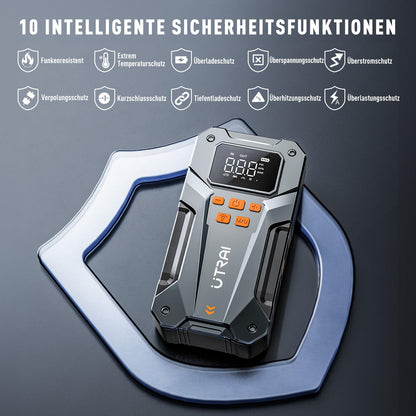 UTRAI Starthilfe Powerbank 5500A mit Kompressor für Pkw