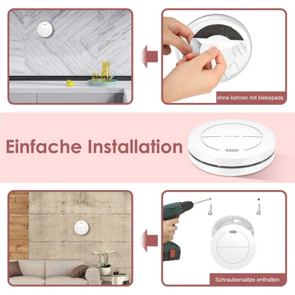 Safeliveo Rauchmelder SL-S15 im 5er Set, 10-Jahres-Batterie, flach