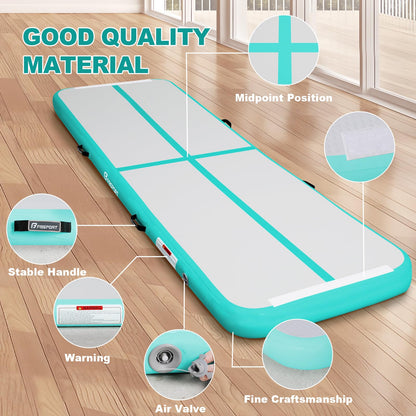 FBSPORT Airtrack Matte Turnmatte – 3M x 10cm dick, inkl. Luftpumpe