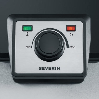 SEVERIN Duo Waffeleisen WA 2106 & Crêpes CM 2198 Set Schwarz