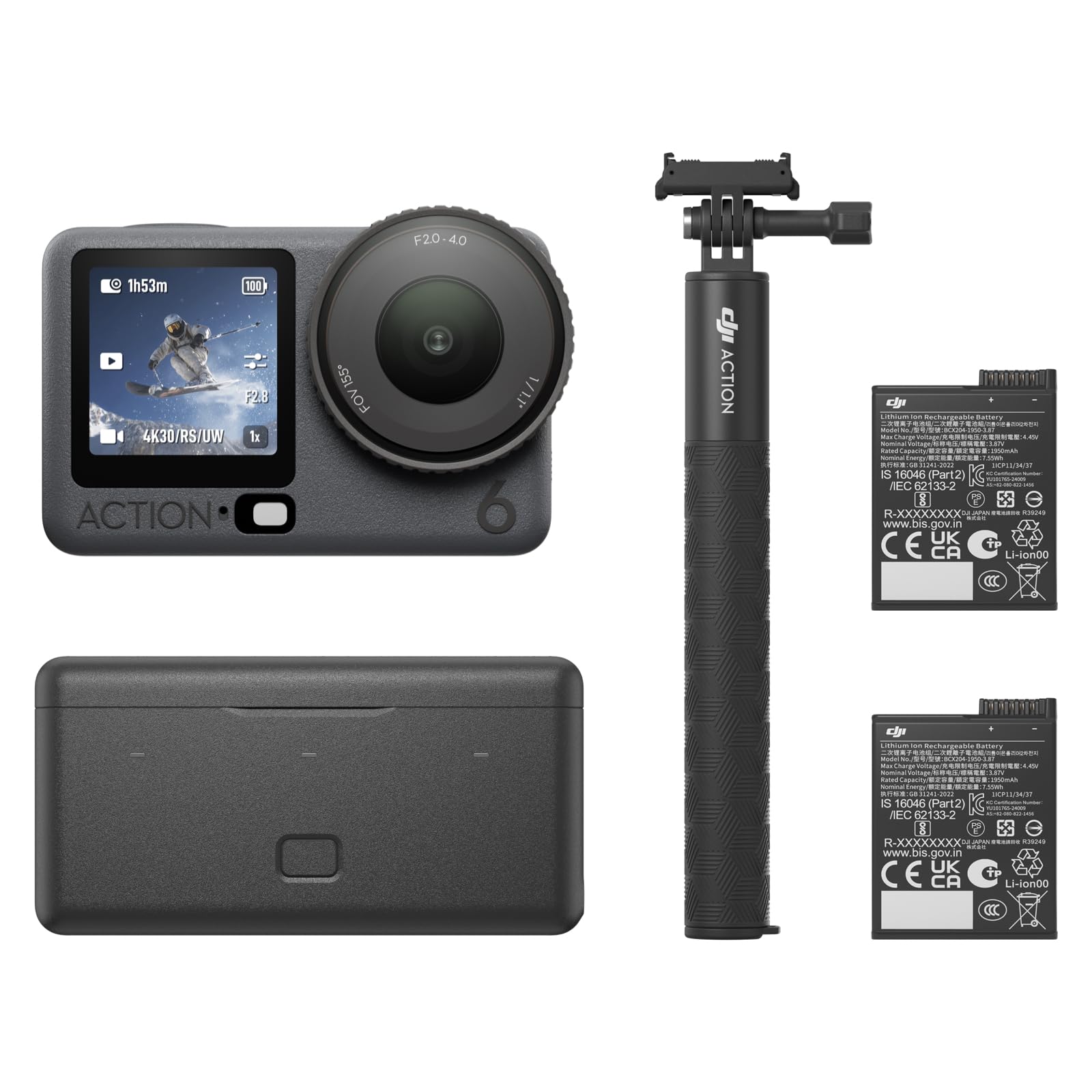 DJI Osmo Action 6 Erweiterte Combo, Action-Cam mit variabler Blende