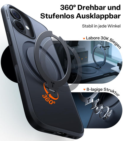 TORRAS Ostand Q3 Spin Hülle für iPhone 17 mit 360° MagSafe Ständer