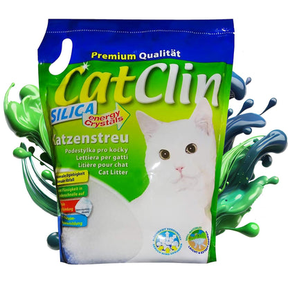 Catclin Magic Silikat Katzenstreu, staubarm, 32 l (4 x 8 l)