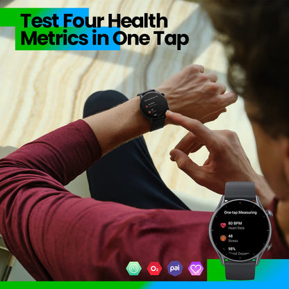 Amazfit GTR 3 46mm GPS Fitness Smartwatch – Schwarz