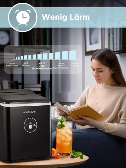 Eiswürfelmaschine Testsieger 2024 – 14kg Geräuscharmer Ice Maker