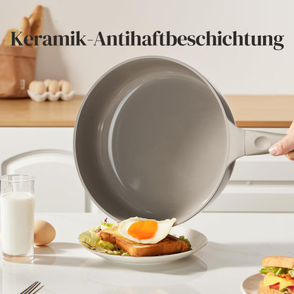 Redchef Topf- und Pfannenset 11-teilig, Keramik, Induktion, Grau