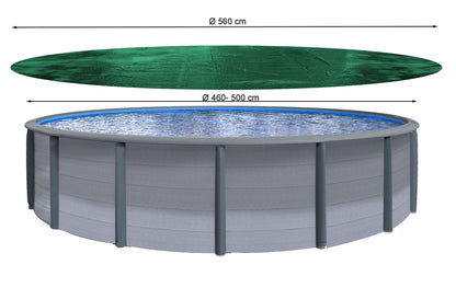 QUICK STAR Solar Poolabdeckung Rund Ø 560 cm Grün