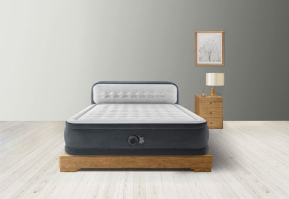 Intex DuraBeam UltraPlushHeadboard Luftbett - Queen 220V Pumpe