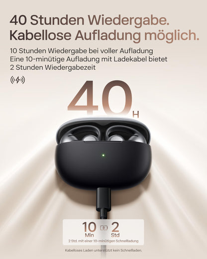 Shokz OpenDots ONE Open-Ear-Kopfhörer Bluetooth, Schwarz