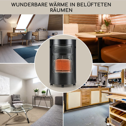 Blumfeldt Terrassenheizer Outdoor-Gasheizstrahler – Schwarz