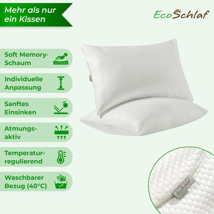 EcoSchlaf AirFlow Kopfkissen – ergonomisches Nackenkissen