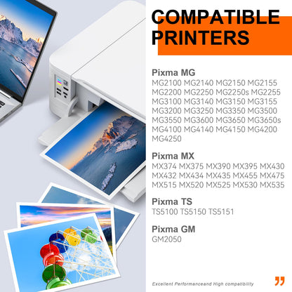 ZENOINK PG-540XL CL-541XL Druckerpatronen Multipack für Canon Pixma