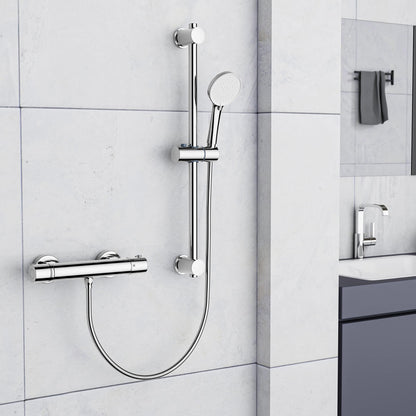 MORADO Duschsystem mit Thermostat Komplettset Chrom
