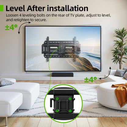 USX-MOUNT Schwerlast TV Gelenkhalterung - 37-90" VESA 600x400