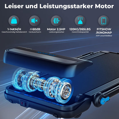 Riksion Klapp-Laufband mit Schreibtisch – Büro & Zuhause