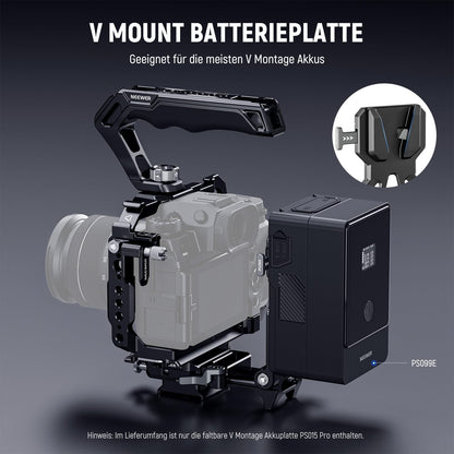 NEEWER PS015 PRO V-Mount Akkuplatte – Arca Typ Schnellwechsel