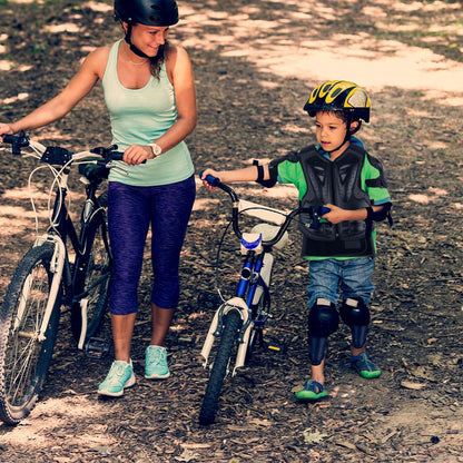 JUSTDOLIFE Kinder Motorrad Schutzrüstung Schwarz - div. Grössen